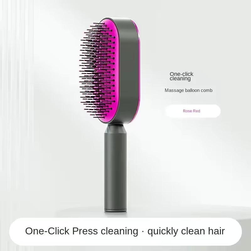 The PopComb - Self Cleaning Hair Brush