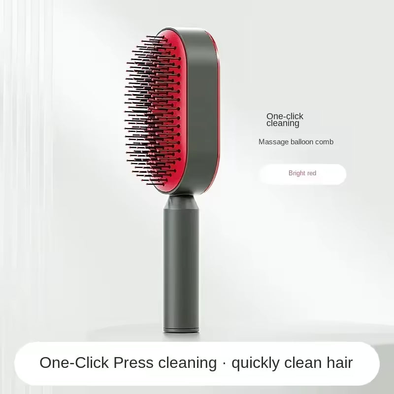 The PopComb - Self Cleaning Hair Brush